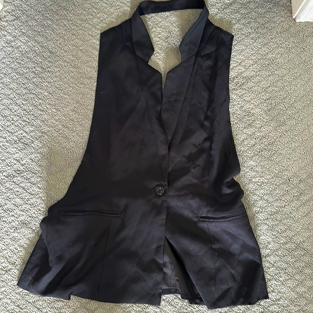 PLT backless Blazer Black Size 12 US NWT